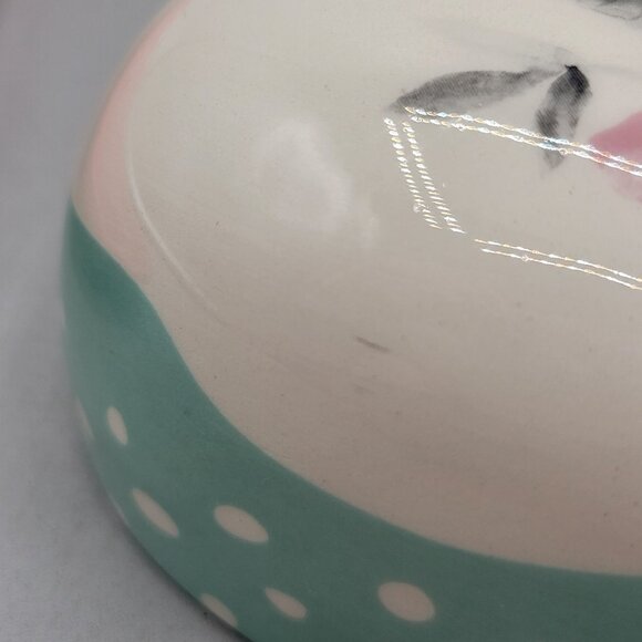 Pioneer Woman Butter Dish Floral Ceramic Butterfly Top Lid and Red Tray - Picture 10 of 10